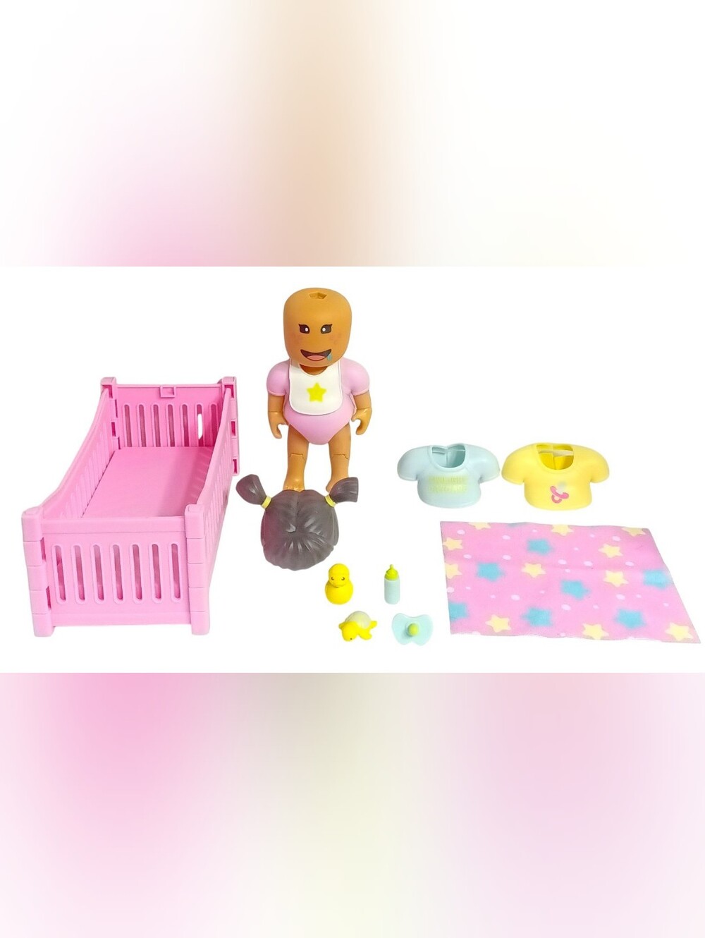 Roblox Twilight Daycare Deluxe OG Baby Pack Doll, Accessories & Bib NO CODE